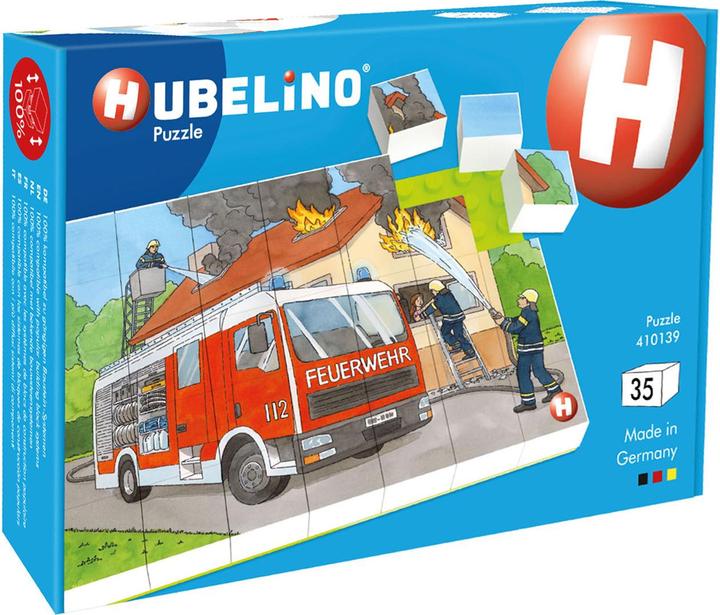 Produktbild Hubelino Puzzle Feuerwehr Einsatz (35-teilig) (35 Teile)