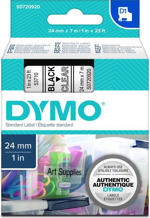 Immagine prodotto Dymo S0720920 Nastro standard (2.40 cm, Nero)