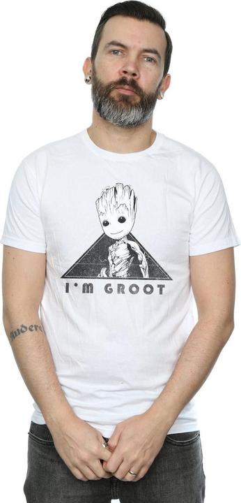 Produktbild Guardians Of The Galaxy Vol. 2 Groot Mono Triangle TShirt (M)