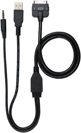 Produktbild AIV 530604 Adapter-Kabel Apple iPod/iPhone 30-pin auf USB/Klinke für BMW, Mini und Ford
