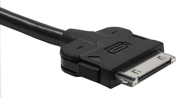 Produktbild AIV 530604 Adapter-Kabel Apple iPod/iPhone 30-pin auf USB/Klinke für BMW, Mini und Ford