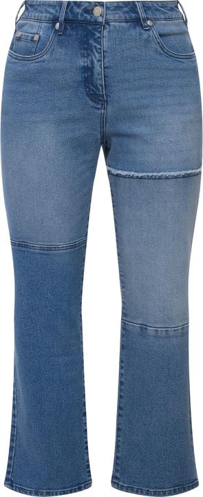 Produktbild Ulla Popken Jeans Mandy, Patchlook, Schmucknhte, weites Bein (26)