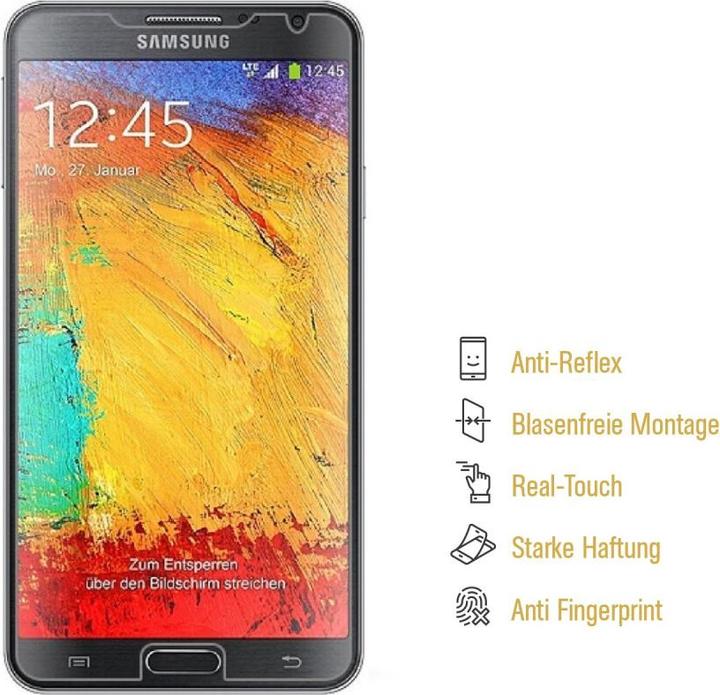 Produktbild Protectorking 6x Displayschutzfolie matt Anti-Reflex entspiegelt (6 Stück, Samsung Galaxy Note 3)