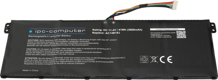 Actual product image IPC KT.0030G.017 (3 Cells, 3600 mAh)