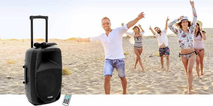 Produktbild Omnitronic MES 15BT2 Mobiler PA Lautsprecher 38 cm 15 Zoll netzbetrieben, akkubetrieben 1 St.