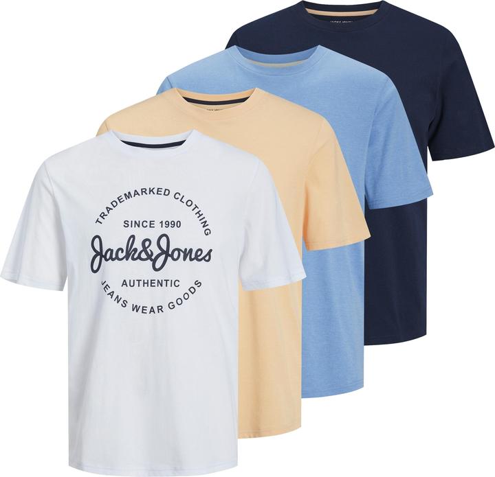 Jack & Jones Jjforest Tee Ss Crew Neck 5pk Mp Pls (3XL)