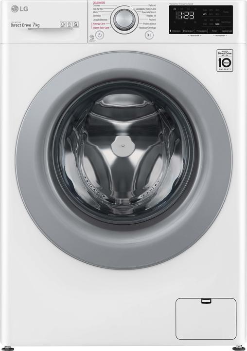 Actual product image LG F2WV3S7S4E Slim AI DDTM SteamTM 7kg Washing Machine Energy Class D (7 kg, Left)