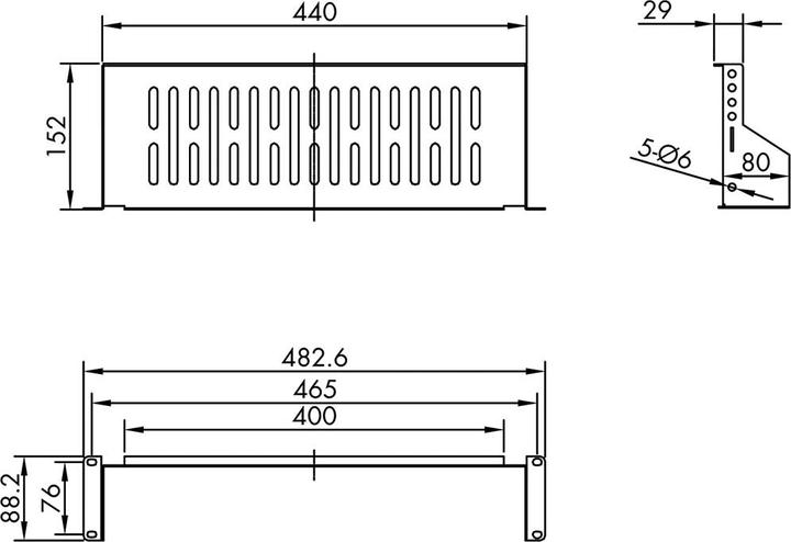 Actual product image Value 19" equipment rack