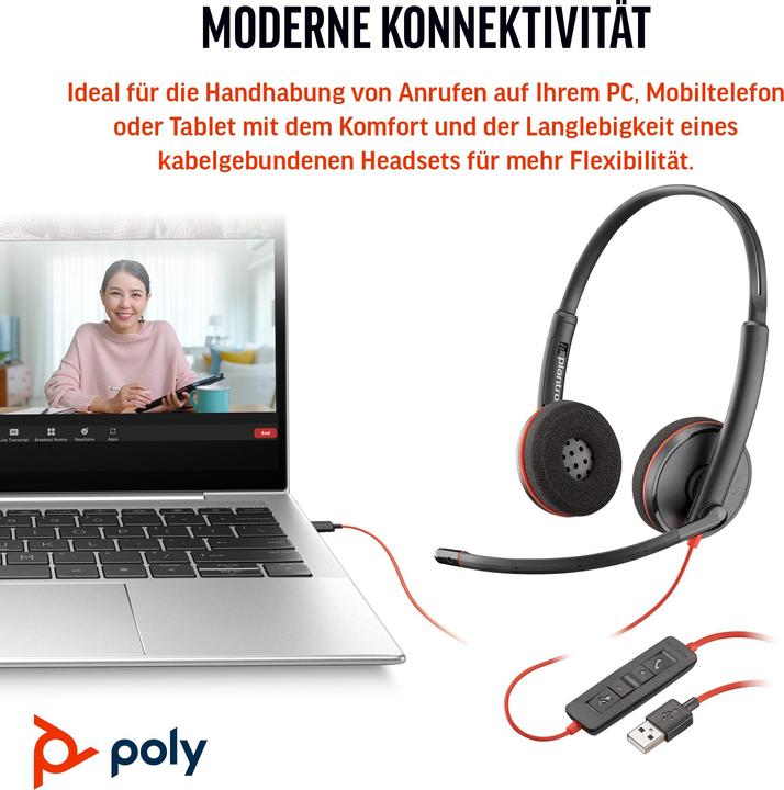 Immagine prodotto Poly Blackwire 3220 (Cablato, USB-C)