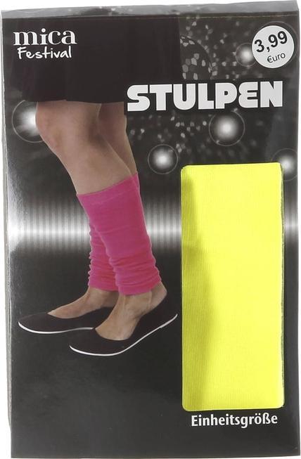 Produktbild MICA Festival Stulpen - neon - für Erwachsene - gelb