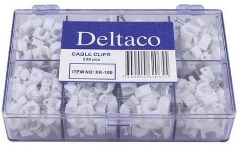 Produktbild Deltaco KK-100 - Weiss - Kunststoff - 8 mm - 230 Stück(e)