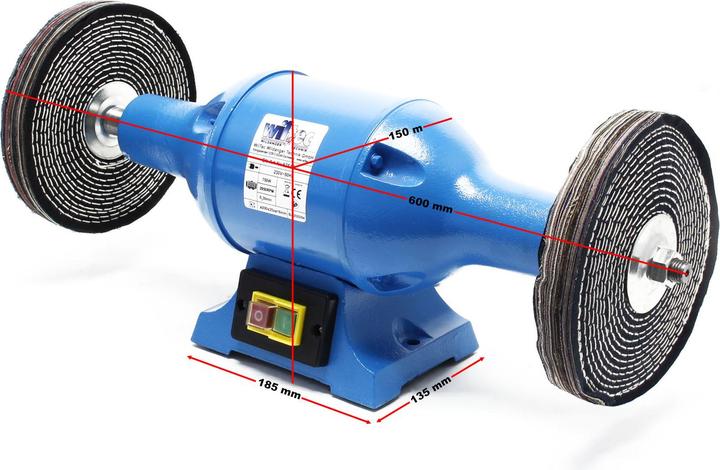 Actual product image Wiltec Double sander (Bench grinder, 750 W)