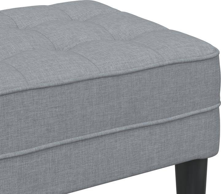 Produktbild VidaXL Bank Hellgrau 113x57x39 cm Stoff (57 cm)