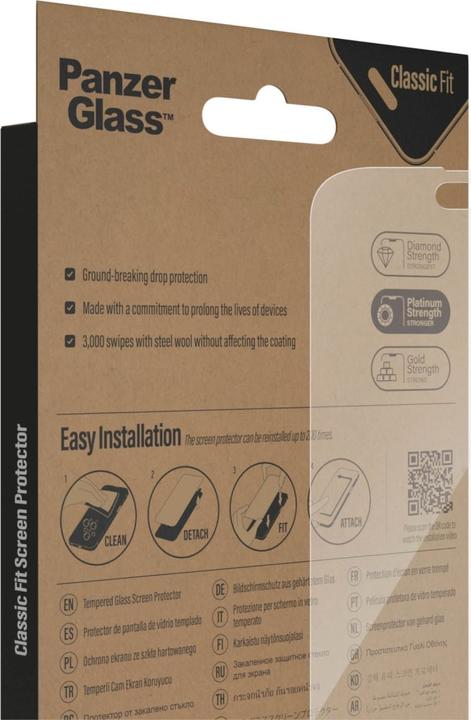 Actual product image PanzerGlass Classic Fit (1 Piece, Apple iPhone 14 Pro Max)
