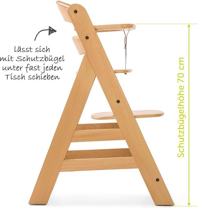 Actual product image Hauck Highchairs Alpha Plus Nature Newborn Set - 4-piece highchair (Highchair)
