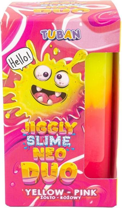 Actual product image Tuban Jiggly Slime Neo Duo gelb-rosa 430g