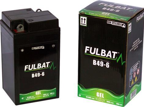 Immagine prodotto Fulbat Batteria per moto Gel B49/6 (3MO1) 6V 10Ah (6 V, 10 Ah)