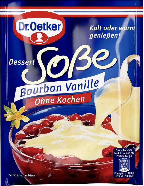 Produktbild Dr. Oetker Dessert-Sosse ohne Kochen, Bourbon-Vanille (39 g)