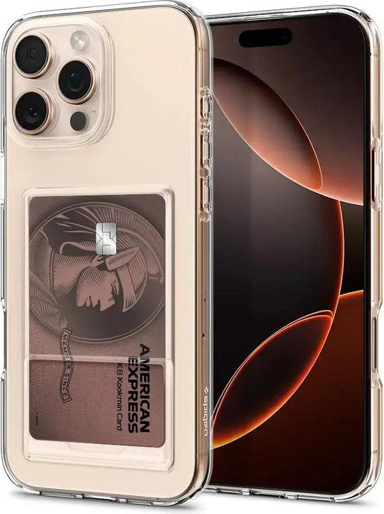 Actual product image Spigen Crystal Slot iPhone 16 Pro Case Crystal Clear (Apple iPhone 16 Pro)