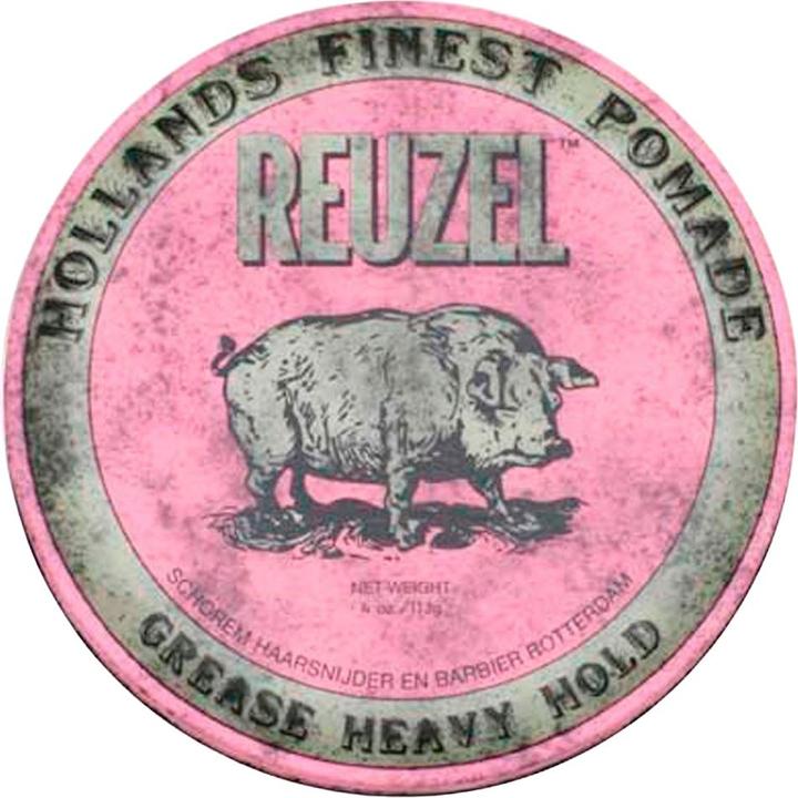 Actual product image Reuzel - Pink Heavy Hold Grease Pomade 113 ml (Hair pomade, 113 ml)