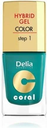 Image du produit Delia Cosmetics Cosmetics Coral Hybrid Gel Nail Polish No. 10 Metallic Green 11ml (Vert Métallique, Vernis à ongles effet gel)