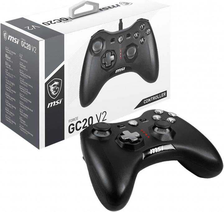 Produktbild MSI Force GC20 V2 Gamecontroller USB (Android, PC)