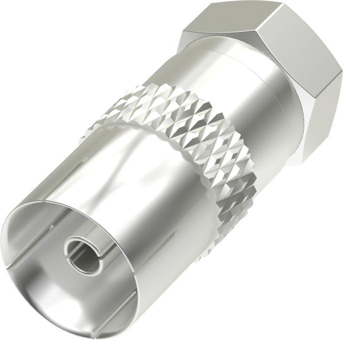 Produktbild Hama SAT-Adapter, F-Stecker - Koax-Kupplung (Antennenkabel)