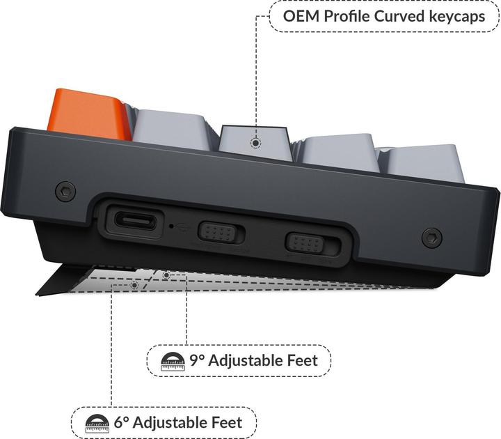 Produktbild Keychron K6 (CH, Kabelgebunden, Kabellos)