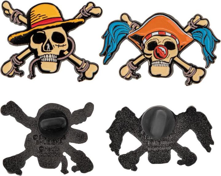 Actual product image Cinereplicas One Piece pin badge 2-pack Luffy & Buggy