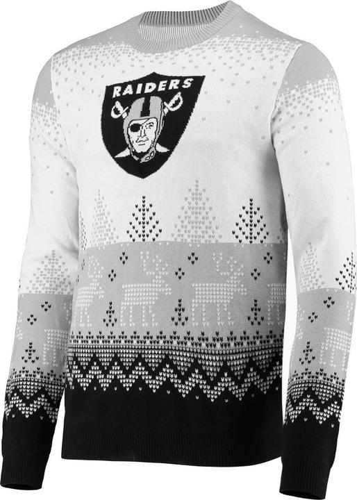 Immagine prodotto Foco Maglione brutto NFL XMAS Maglione a maglia Las Vegas Raiders - XL (XL)