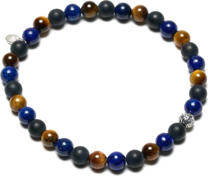 Balibay Renas (20 cm, 925 Sterling Silber, Tigerauge, Onyx, Lapislazuli, Edelstein)