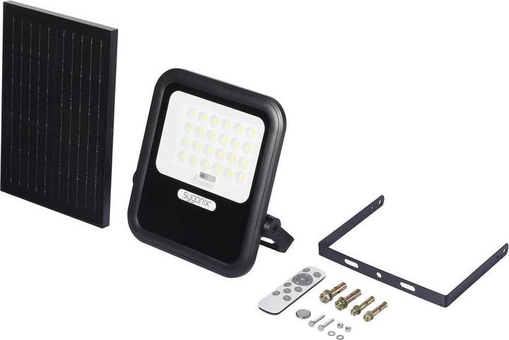 Produktbild Sygonix SY-6313012 Solar-Wandstrahler 10 W Warmweiss Schwarz (900 lm, IP44)