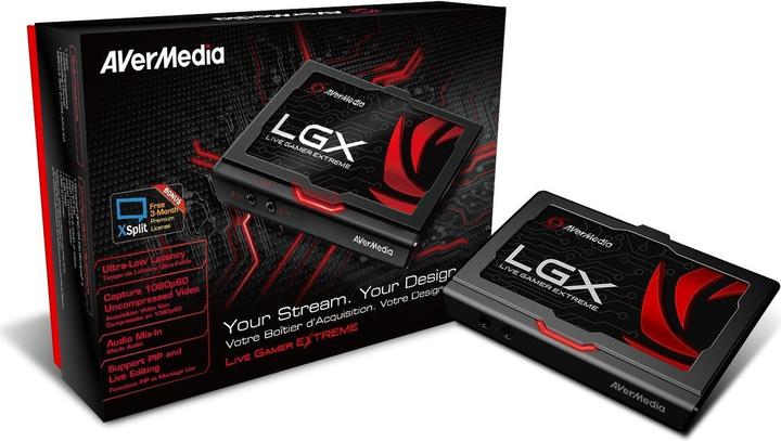 Produktbild AVerMedia Live Gamer Extreme LGX (Xbox Series X, Xbox One S, Xbox Series S, PC, PS4, Wii U, Xbox 360, Xbox One X)
