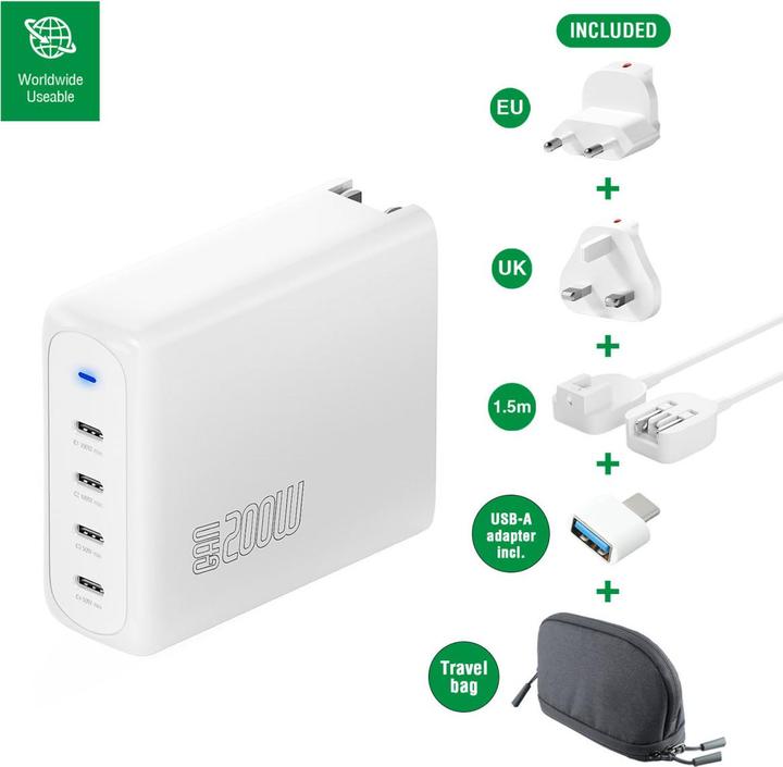 Produktbild 4smarts USB-Wandladegerät GaN Flex Pro 200 W, Ladeport Output (200 W)