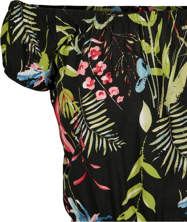 Actual product image Urban Classics Ladies AOP Off Shoulder Short Jumpsuit (4XL)
