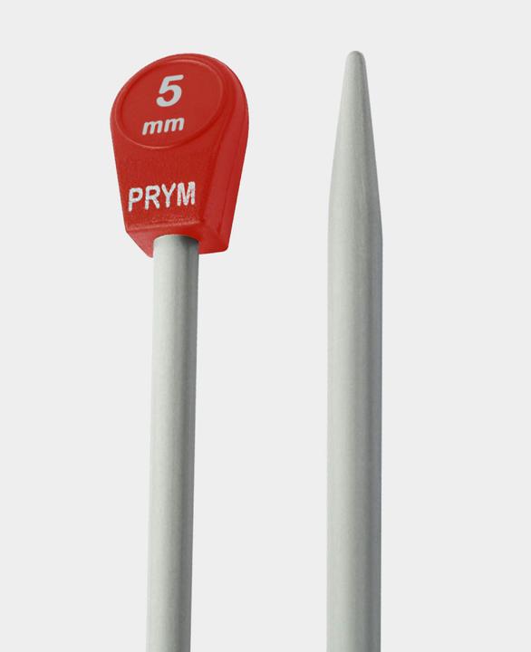 Immagine prodotto Prym Aghi per maglieria 5.00 mm, alluminio, 2 pezzi, grigio