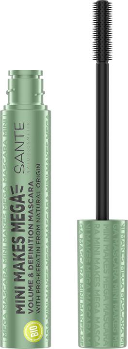 Santé BIO-Mascara Volume & Definition Black - Mini Makes Mega - 8ml - Sante