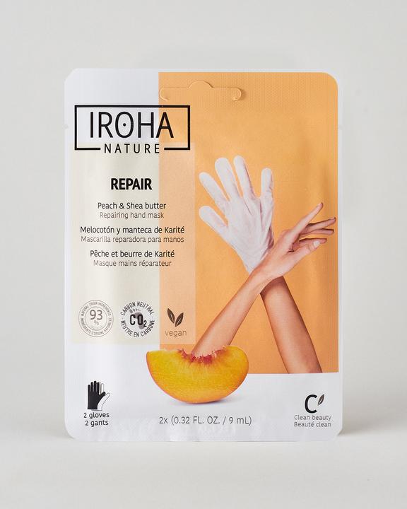 Actual product image Iroha Nature Nature - Hand Mask Gloves Repair Peach (9 ml)