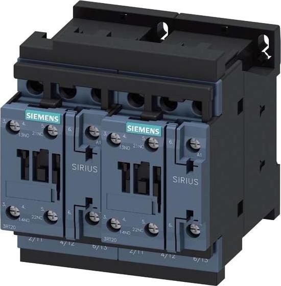 Produktbild Siemens Wendeschütz AC 15kW/AC 32A/AC 24V/50Hz 3RA2327-8XB30-1AC2