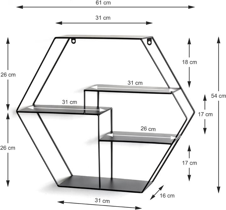 Actual product image HAKU Möbel Wall shelf (61 x 16 x 54 cm)