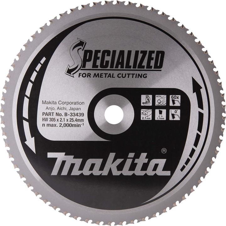 Makita SPECIALIZED Sägeblatt für Metall Ø 305x25.4x60Z