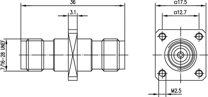 Image du produit Telegärtner Adaptateur BNC TNC femelle