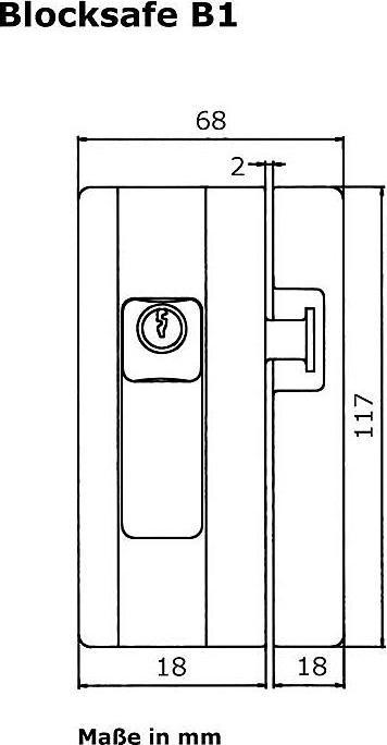 Produktbild Burg Wächter Fenstersicherung Blocksafe B1 W Z1 GL