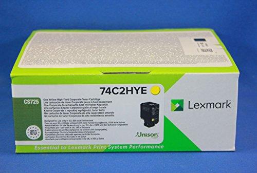 Actual product image Lexmark 74C2HYE (Y)