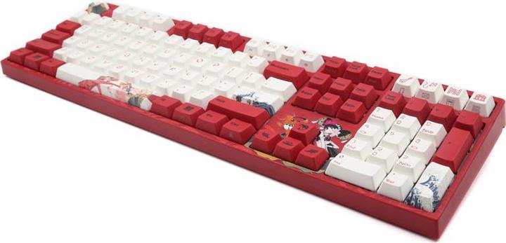 Produktbild Varmilo VEA108 Koi Gaming Tastatur, MX-Brown, weisse LED - US Layout (US, Kabelgebunden)