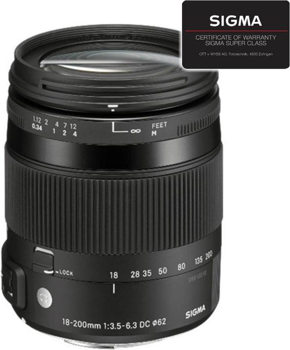 Actual product image Sigma 18-200mm f/3.5-6.3 DC Macro OS HSM (C), Nikon F DX (Nikon DX, APS-C / DX)