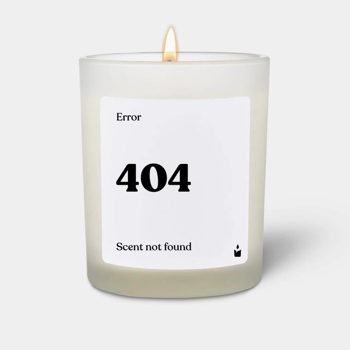 Immagine prodotto Chatty Candles Candela profumata Woody Errore 404 Profumo non trovato