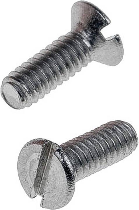 Image du produit Rs Pro Vis à tête fraisée fendue, acier inoxydable A2, M1.6 x 4mm (1 Vis par pièce)
