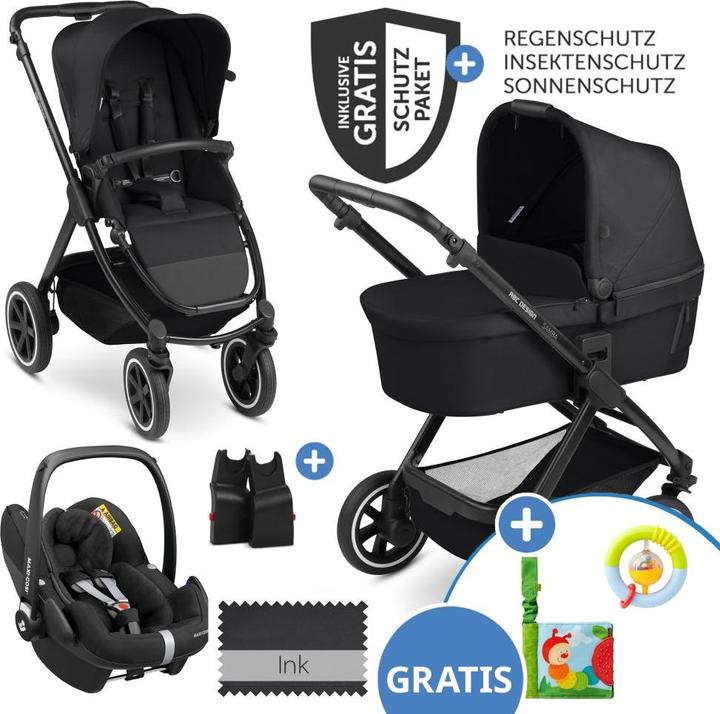 ABC Design 3in1 Kinderwagen-Set Samba - inkl. Babywanne
