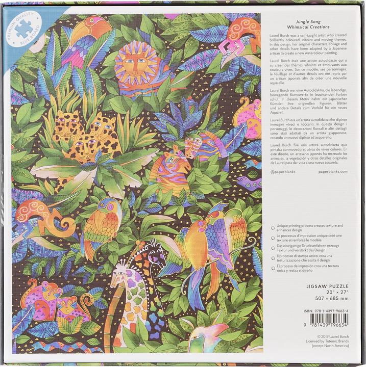 Produktbild Paperblanks Jungle Song Jigsaw Puzzles (1000 Teile)
